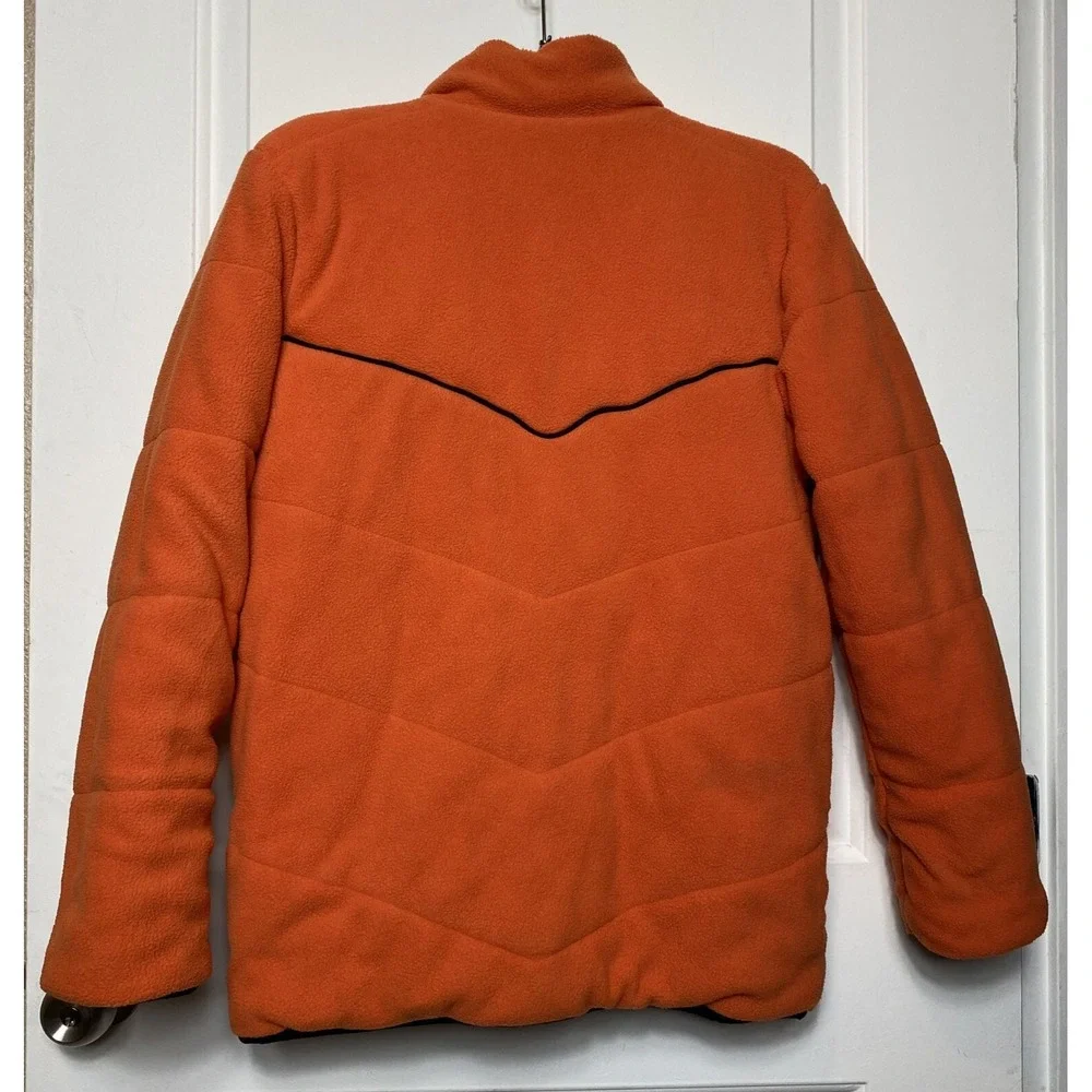 Nike Vintage Y2K Embroidered Logo Reversible Fleece Jacket Size L (14-16) Youth
